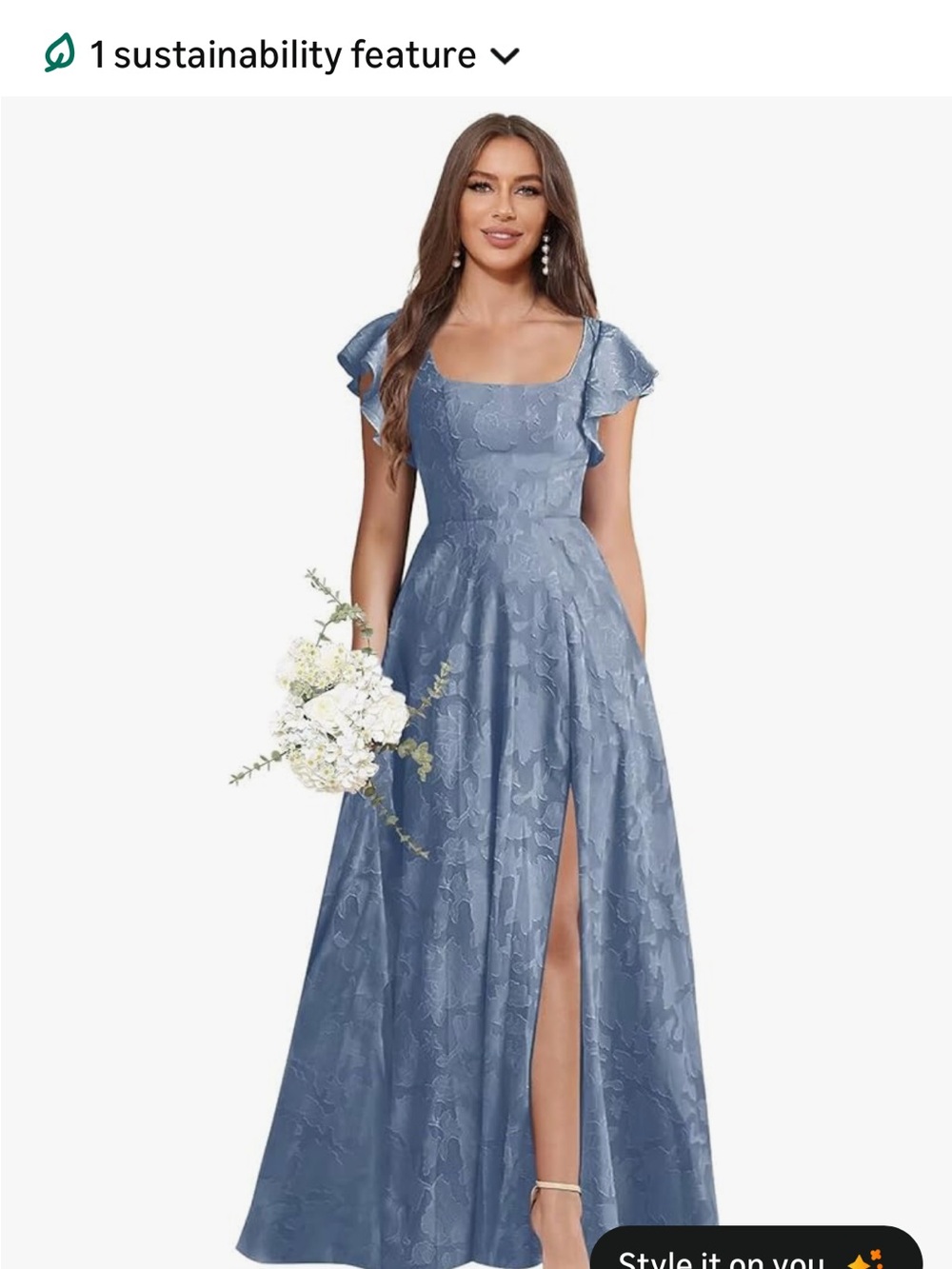Dusty Blue Bridesmaid Dress